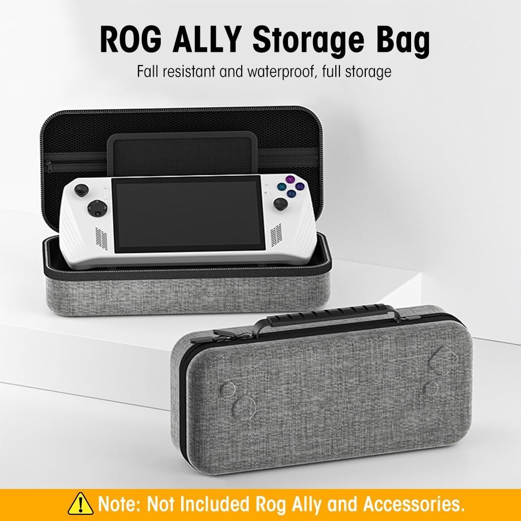 ZORBES® Case for Rog Ally with Kickstand & Anti-Scratch TPU Cover Carrying Case,Waterproof Travel Organizer for Rog Ally Console & Accessories,Protective Combo Gaming On-The-Go ZORBES® Case for Rog Ally with Kickstand & Anti-Scratch TPU Cover Carrying Case,Waterproof Travel Organizer for Rog Ally Console & Accessories,Protective Combo Gaming On-The-Go